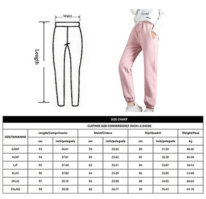 Autumn and winter thermal pants plush thickened cashmere like sweatpants for women's casual thermal pants Harun loose leggings